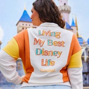 NWT Disneyland  "Living My Best DISNEY Life" 3/4 ZIP Hooded PULLOVER (3XL)